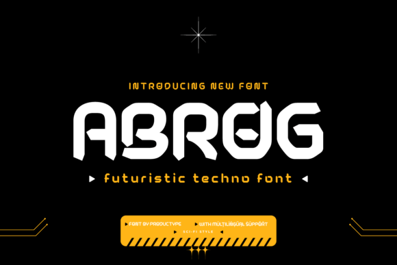 Abrog: The Futuristic Font for Modern Design