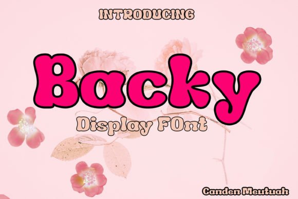 Backy: A Minimalist Display Font for Modern Projects