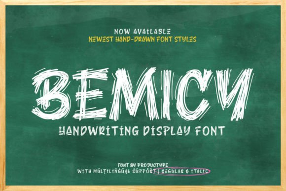 Bemicy: The Display Font That Turns Scribbles Into Statement Pieces