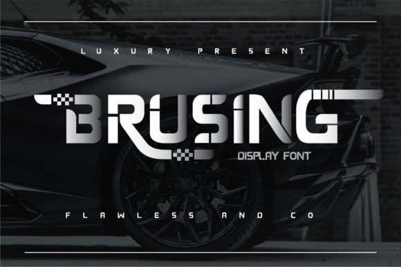 Brusing: The Bold Display Font Engineered for Sports Impact