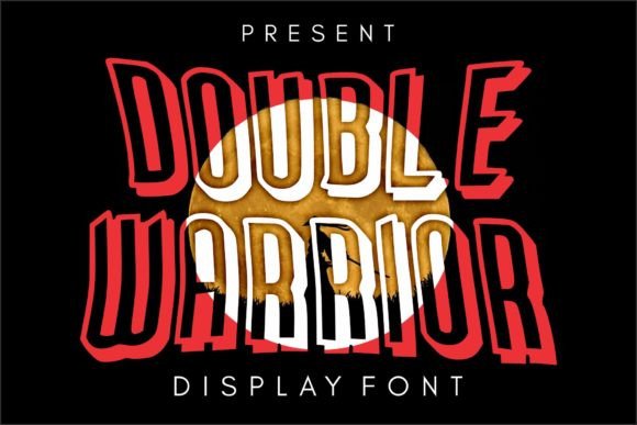 Double Warrior: Elevating Your Design with a Bold Display Font
