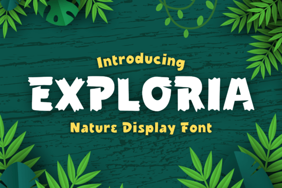 Exploria: Where Wood Meets Jungle in Typography