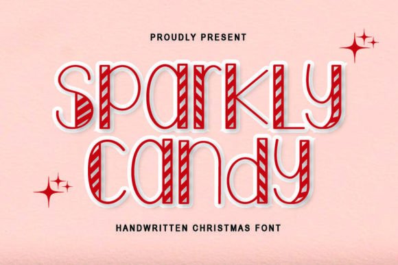 Sparkly Candy: Festive Font Magic