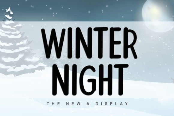 Winter Night: Elevating Design with a Cool, Playful Display Font