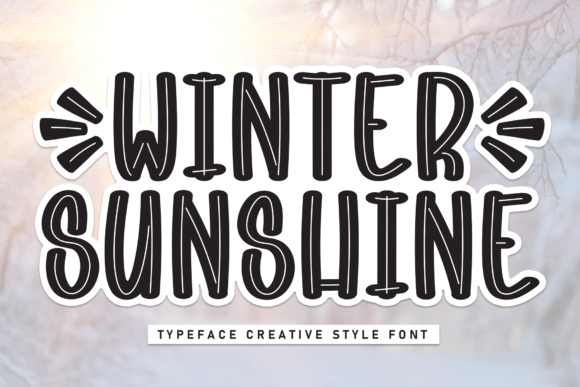 Winter Sunshine: A Whimsical Font for Festive Design
